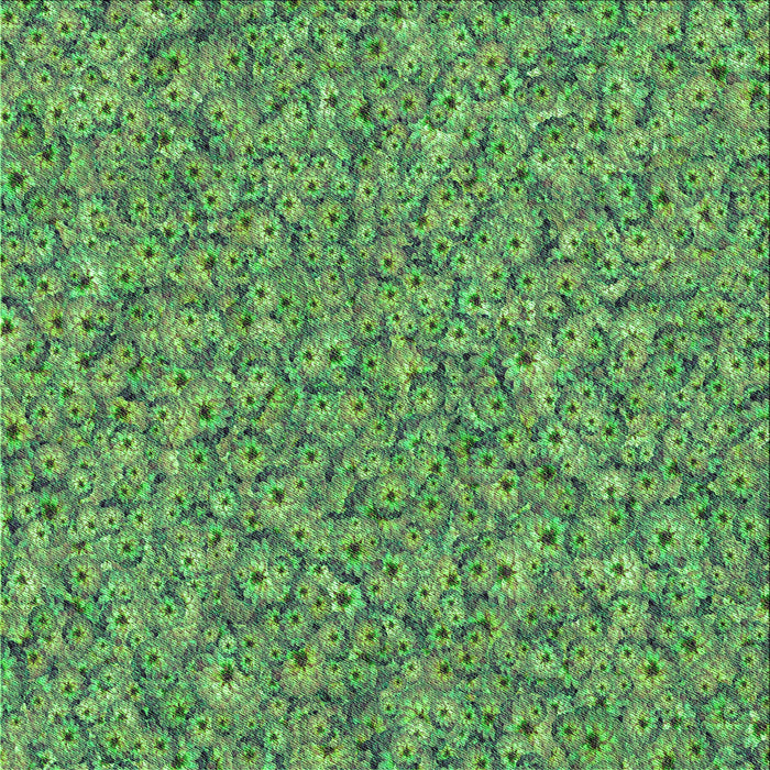 Round Patterned Medium Forest Green Rug, pat1326grn