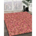 Machine Washable Transitional Crimson Red Rug in a Family Room, wshpat1326org