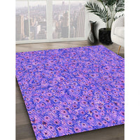 Patterned Purple Rug, pat1326pur