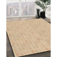 Patterned Brown Sand Brown Rug, pat1327brn