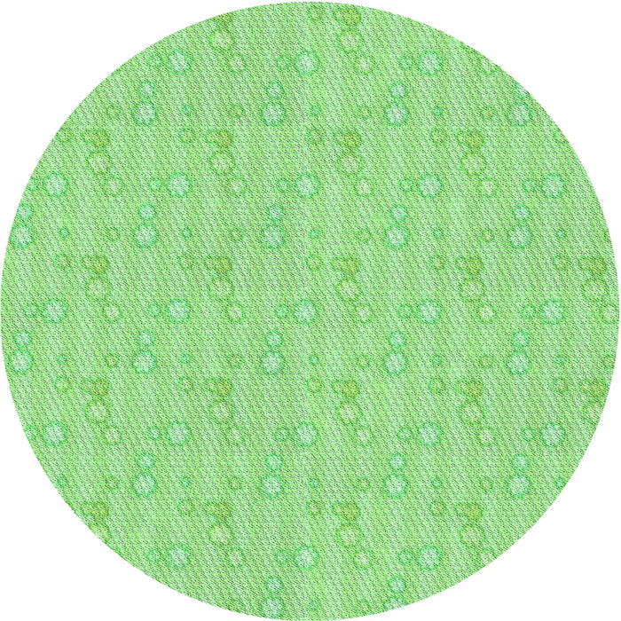 Square Machine Washable Transitional Green Rug in a Living Room, wshpat1327grn