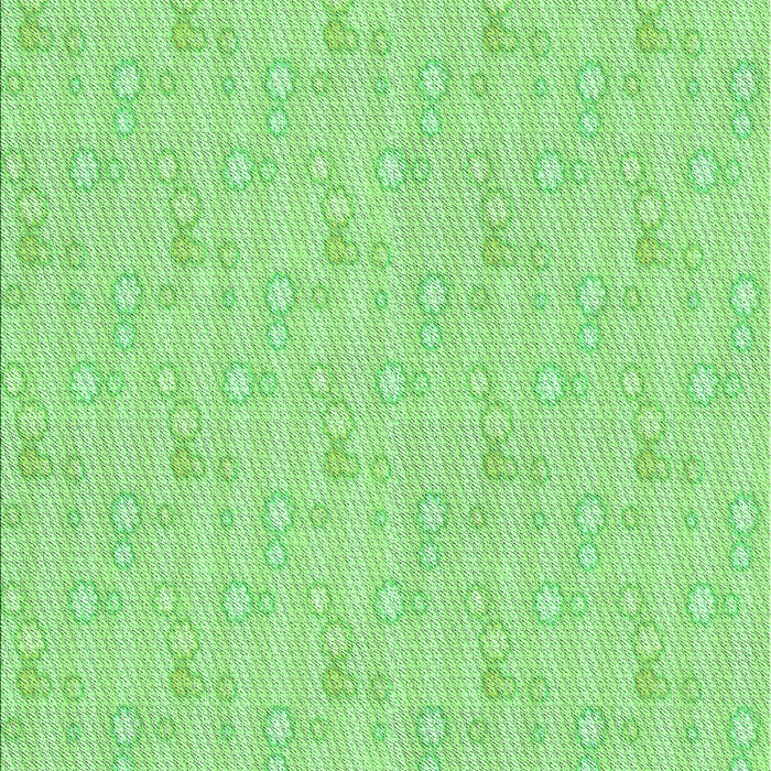 Machine Washable Transitional Green Rug, wshpat1327grn