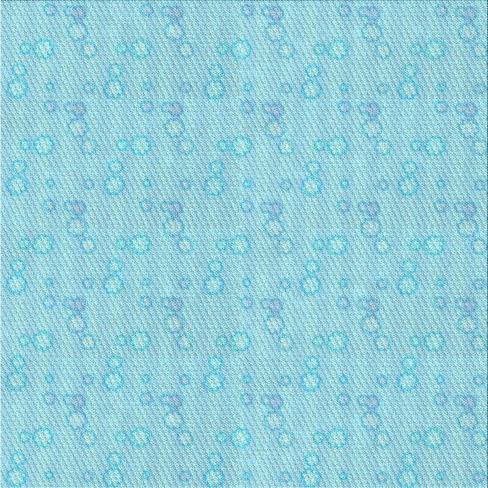 Round Patterned Blue Rug, pat1327lblu