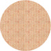 Square Patterned Pastel Orange Rug, pat1327org