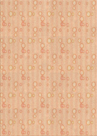 Machine Washable Transitional Pastel Orange Rug, wshpat1327org