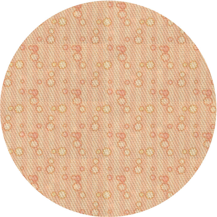 Square Machine Washable Transitional Pastel Orange Rug in a Living Room, wshpat1327org
