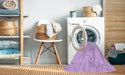 Machine Washable Transitional Purple Rug in a Washing Machine, wshpat1327pur