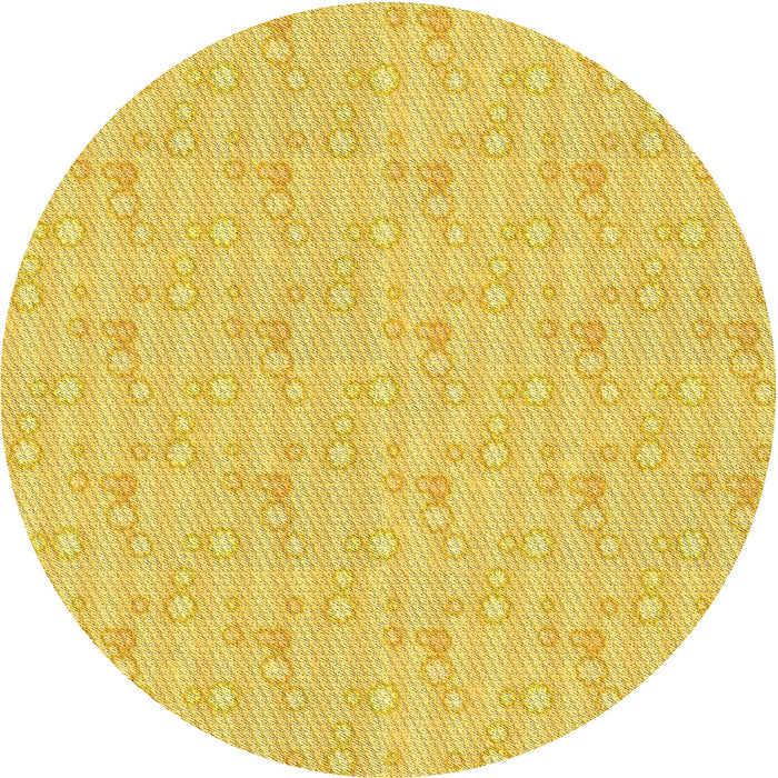Square Patterned Yellow Rug, pat1327yw