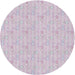 Sideview of Patterned Pink Novelty Rug, pat1327