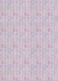 Machine Washable Transitional Pink Rug, wshpat1327