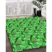 Machine Washable Transitional Green Rug in a Family Room, wshpat1328grn