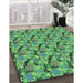 Machine Washable Transitional Green Rug in a Family Room, wshpat1328lblu