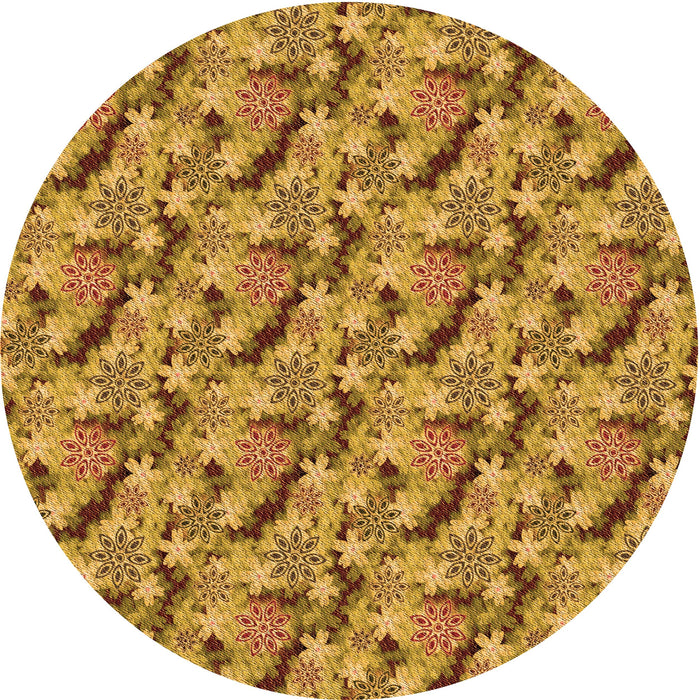 Square Patterned Mahogany Brown Rug, pat1328org