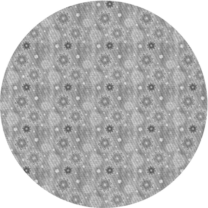 Square Patterned Gray Rug, pat1329gry