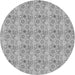 Square Patterned Gray Rug, pat1329gry