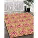 Machine Washable Transitional Red Rug in a Family Room, wshpat1329org