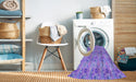 Machine Washable Transitional Purple Rug in a Washing Machine, wshpat1329pur