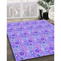 Patterned Purple Rug, pat1329pur