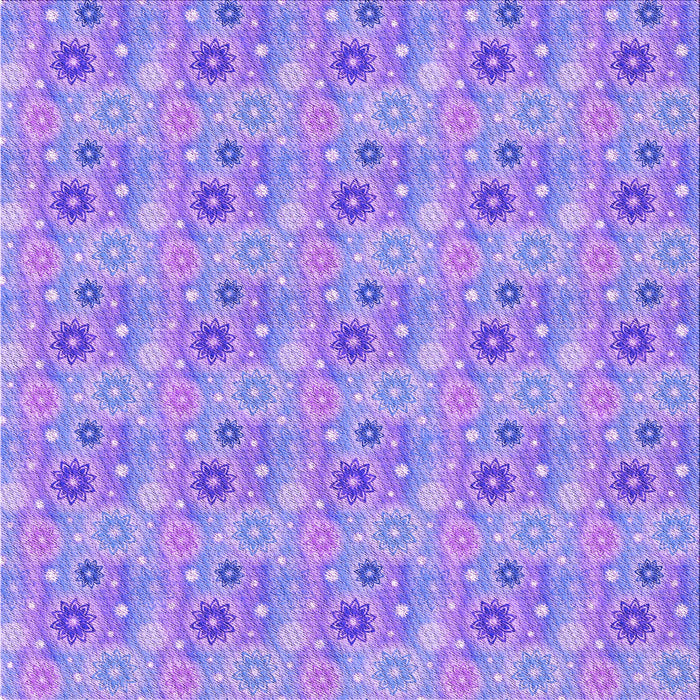 Round Patterned Purple Rug, pat1329pur