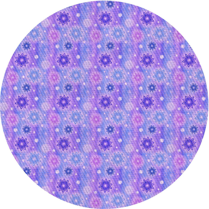 Square Patterned Purple Rug, pat1329pur