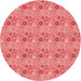 Square Machine Washable Transitional Fire Red Rug in a Living Room, wshpat1329rd