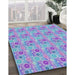 Machine Washable Transitional Light Purple Rug in a Family Room, wshpat1329