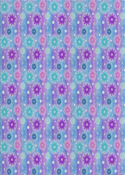 Patterned Light Purple Novelty Rug, pat1329