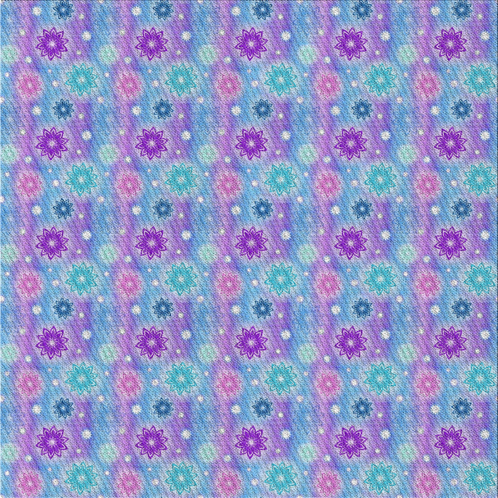 Square Patterned Light Purple Novelty Rug, pat1329