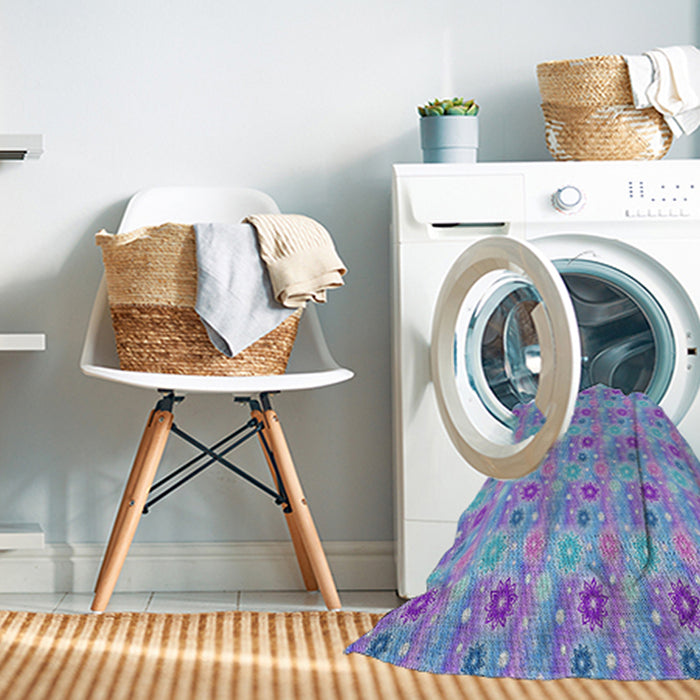 Machine Washable Transitional Light Purple Rug in a Washing Machine, wshpat1329