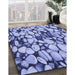 Machine Washable Transitional Jeans Blue Rug in a Family Room, wshpat133blu