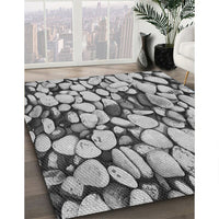 Patterned Silver Gray Rug, pat133gry