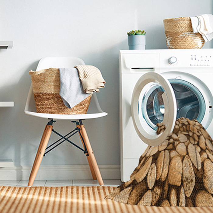 Machine Washable Transitional Yellow Orange Rug in a Washing Machine, wshpat133org