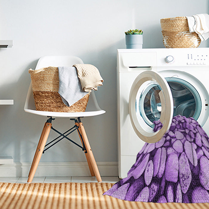 Machine Washable Transitional Violet Purple Rug in a Washing Machine, wshpat133pur