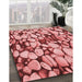 Machine Washable Transitional Light Salmon Pink Rug in a Family Room, wshpat133rd