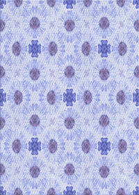 Machine Washable Transitional Blue Rug, wshpat1330blu