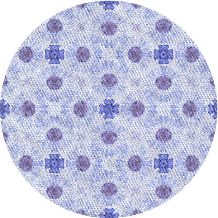 Square Patterned Blue Rug, pat1330blu