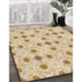 Machine Washable Transitional Khaki Gold Rug in a Family Room, wshpat1330brn