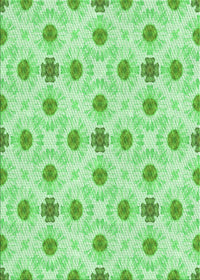 Machine Washable Transitional Jade Green Rug, wshpat1330grn