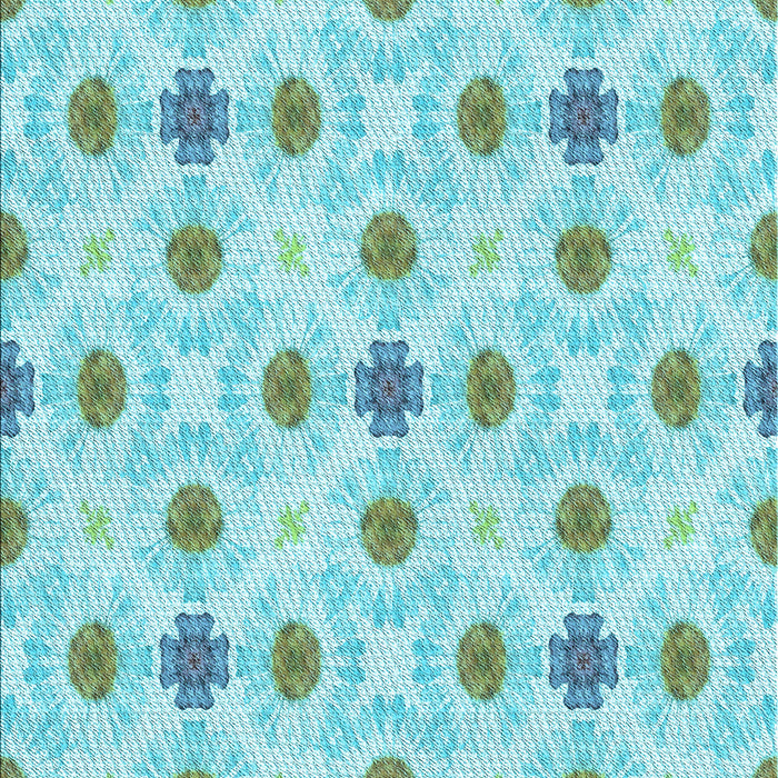 Machine Washable Transitional Blue Rug, wshpat1330lblu