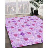 Patterned Purple Rug, pat1330pur