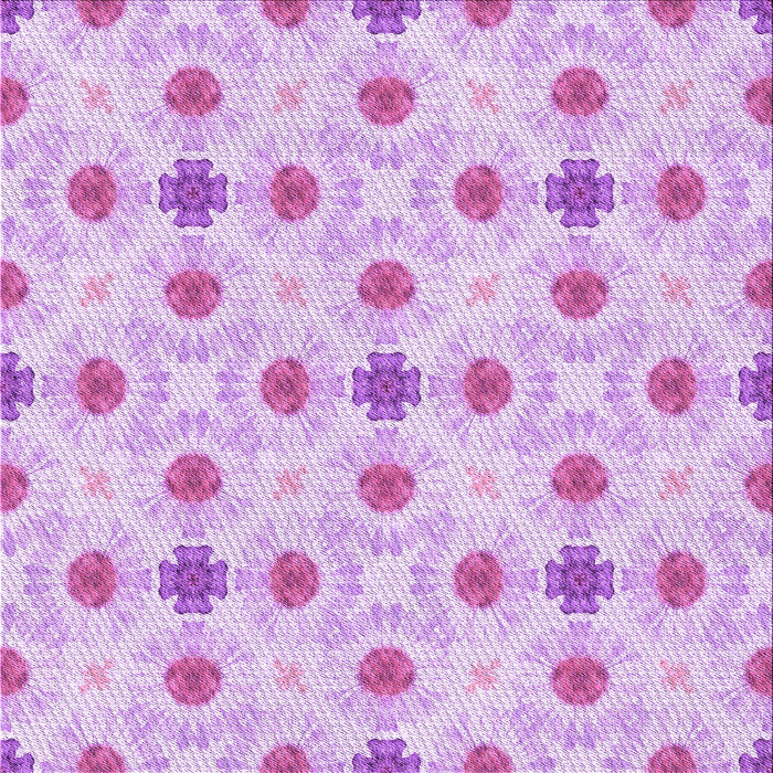 Round Patterned Purple Rug, pat1330pur