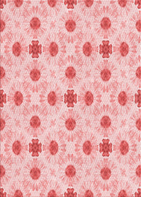 Machine Washable Transitional Pink Rug, wshpat1330rd