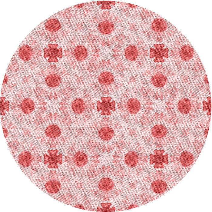 Square Patterned Pink Rug, pat1330rd