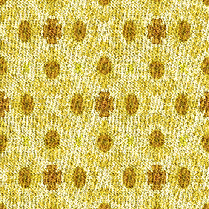 Machine Washable Transitional Yellow Rug, wshpat1330yw