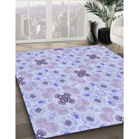 Patterned Blue Rug, pat1331blu