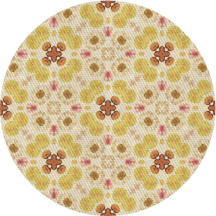 Square Machine Washable Transitional Brown Gold Rug in a Living Room, wshpat1331brn