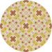 Square Patterned Brown Gold Rug, pat1331brn