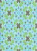 Patterned Aquamarine Green Rug, pat1331lblu