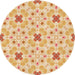 Square Patterned Orange Rug, pat1331org