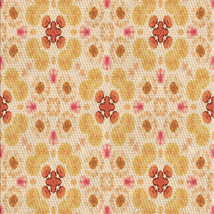 Patterned Orange Rug, pat1331org